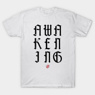 Awakening Black Logo Cursive T-Shirt